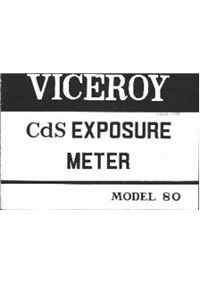 Viceroy Model 80 manual. Camera Instructions.
